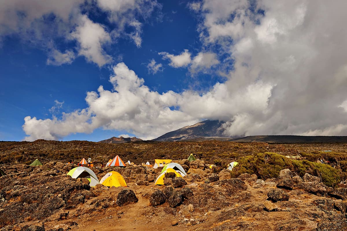 Camp life on the mountain